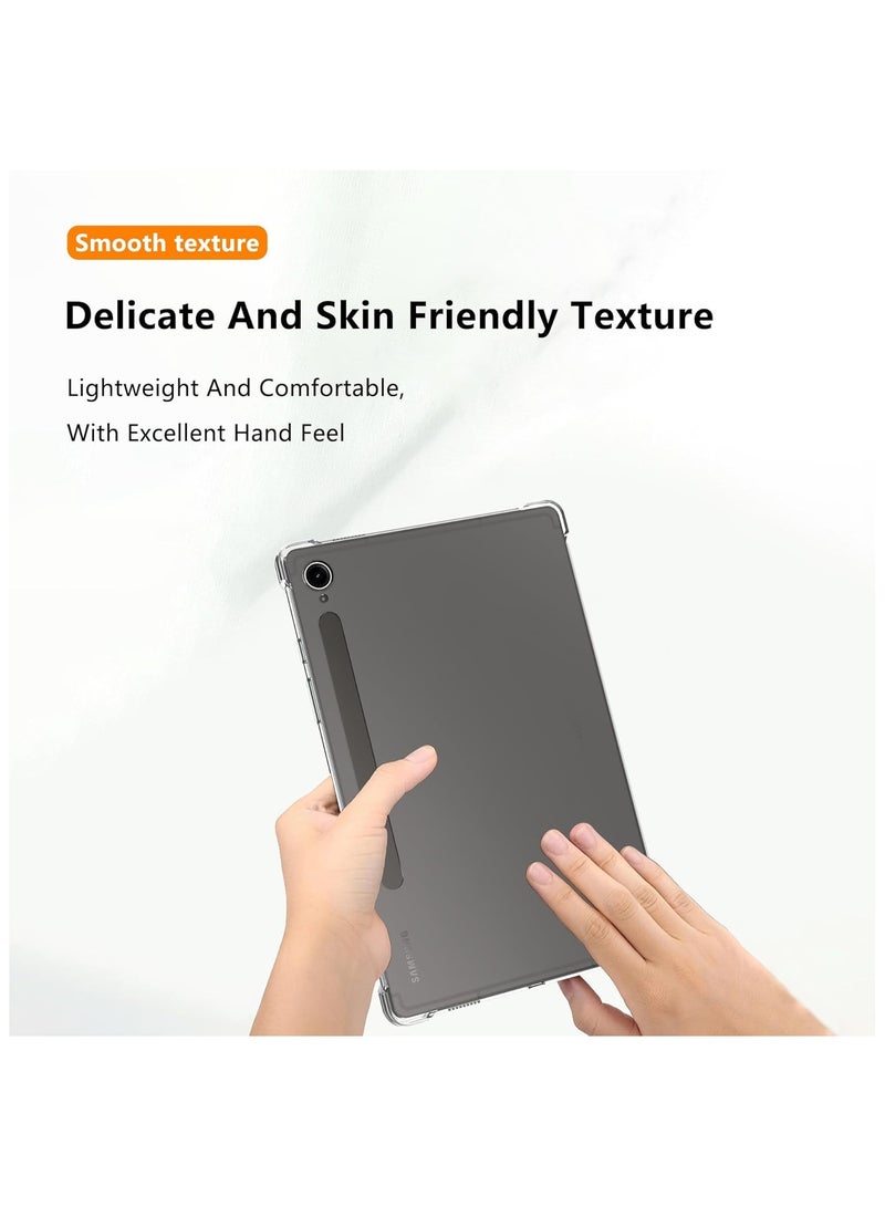 Case for Samsung Galaxy Tab S10 FE/ Samsung Galaxy Tab S9 FE 10.9 inch Airbag Drop Protection Soft Flexible Silicone TPU Shockproof Anti Yellowing Cover - Image 5